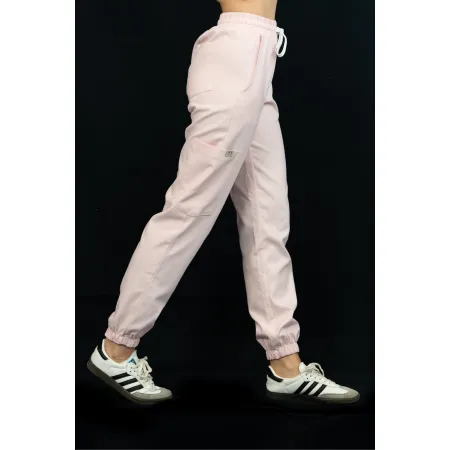 Spodnie medyczne SCRUBS MEDI TEDDY - LLEVANTI POWDER ROSE